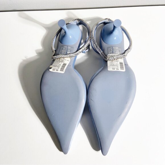Jonathan Simkhai Sam Crystal Harness Pumps in Light Sky size 38 - Picture 5 of 8